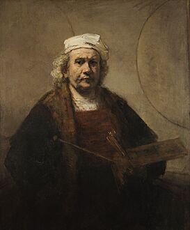 Rembrandt van Rijn - Zelfportret met twee cirkels (Kenwood House)