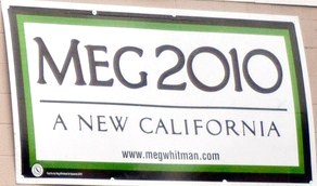 Meg Whitman 2010 Sign