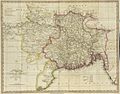 Map of Bengal, Behar, Orissa 1813