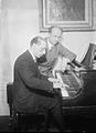 Stravinsky and Fulwaagder at piano