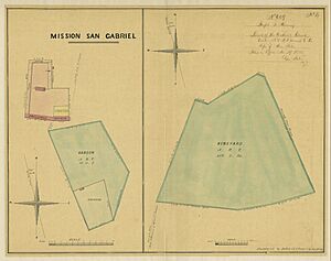 Mission San Gabriel 1854 land claims of the Catholic Church 01