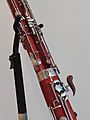 Bassoon showing left and right hand thumb keys