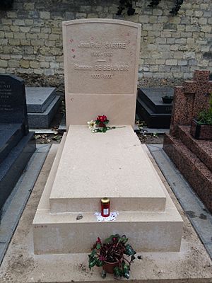 Grave of Jean-Paul Sartre and Simone de Beauvoir 2016