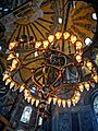 Hagia Sophia lamp in Istanbul