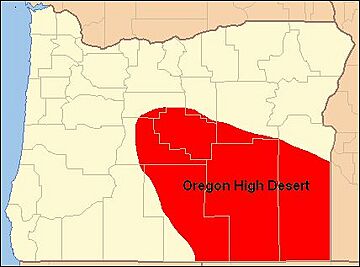 Map of Oregon High Desert Country