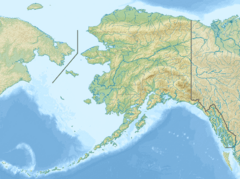 Map showing the location of Yale Glacier