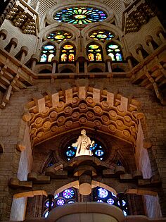 Sagrada Família interior north east