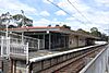 Platform 1 at Greensborough being viewed from east of the station