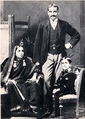 Jawaharlal Nehru as a young child with his parents
