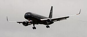 TAG Aviation B757-2K2 (G-TCSX) on short finals at George Airport (1)