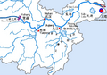 长江中下游水系图 鄱阳湖水利枢纽所在地
