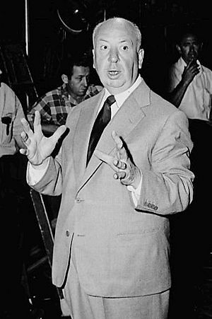 1955 photo of Alfred Hitchcock