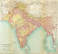 1922 Map of India by Bartholomew in Imperial Gazetteer of India
