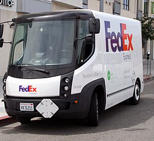 Modec FedEx truck, LA