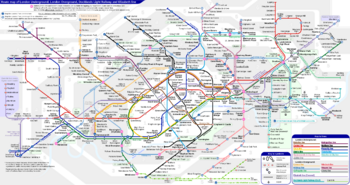 London Underground Overground DLR Crossrail map