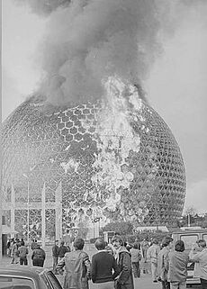 Montreal Biosphere fire