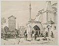 Saint Sophia and distant view of Sultan Achmet (Mosques) - Lewis John F - 1838