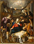 Adoration of the Shepherds, by Juan Bautista Maino, Spanish, 1615-1620, oil on canvas - Meadows Museum - Southern Methodist University - DSC05409