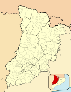 Beders is located in Province of Lleida