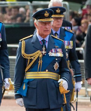 Procession to Lying-in-State of Elizabeth II at Westminster Hall - 54 - Charles III (cropped)