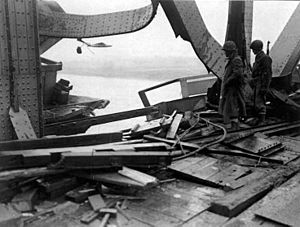 Ludendorff bridge damage