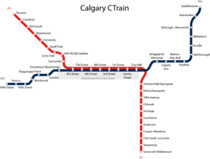 Calgary CTrain Map