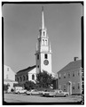 Historic American Buildings Survey, Cervin Robinson, Photographer, July 24, 1970 VIEW OF EXTERIOR FROM NORTHWEST. - Trinity Church, 141 Spring Street, Newport, Newport County, RI HABS RI,3-NEWP,17-2