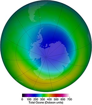 Area of the ozone hole