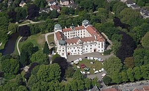 Aerial image of Celle Castle (view from the east)