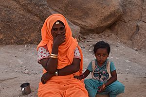 Beni Amer woman with her daughter