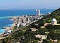 Bat Galim neighborhood and Haifa Bay