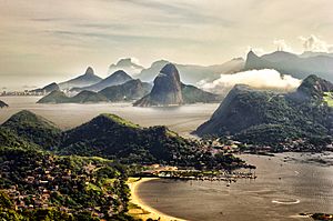 Rio de Janeiro visto do Parque da Cidade,em Niterói.