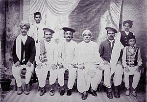 Vintage group photo of Indian Sindh people