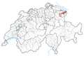 Karte Lage Kanton Appenzell Ausserrhoden 2015