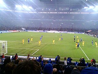 Arena Auf Schalke hosting Schalke 04 vs Dortmund in 2009