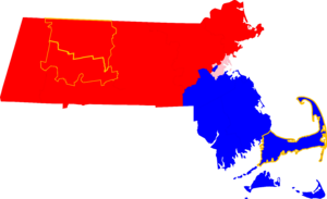 Map of Massachusetts Counties by Local County Government