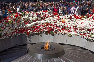 The Eternal Flame - Armenian Genocide Memorial in Yerevan