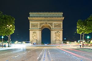 Arc by night, Paris 27 June 2012