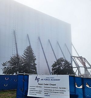 United States Air Force Academy Cadet Chapel renovation September 11, 2022