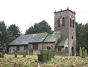Old St Werburgh's Church, Warburton, from the south GeoUK4572993.jpg