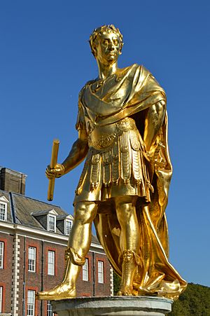 Statue of Charles II closeup
