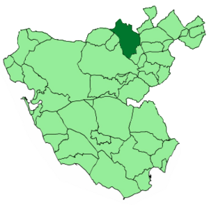 Location of Villamartín
