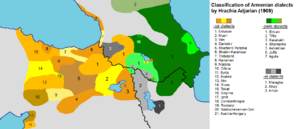 Armenian dialects, Adjarian 1909