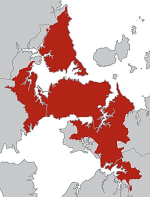 Map of the Auckland urban area, 2009 (cropped)