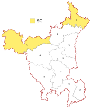 Haryana Wahlkreise Lok Sabha