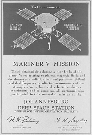 Mariner 5 plaque