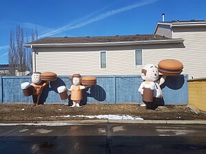 A&W Burger Family Statues Morinville 2022