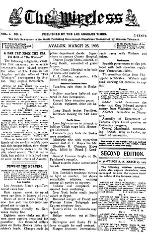 Avalon Wireless front page - 25MAR1903