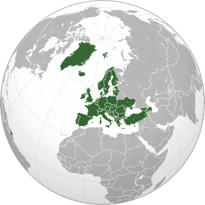Council of Europe (orthographic projection)