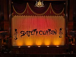 London-St Martin's Theatre-Safety curtain